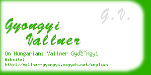 gyongyi vallner business card